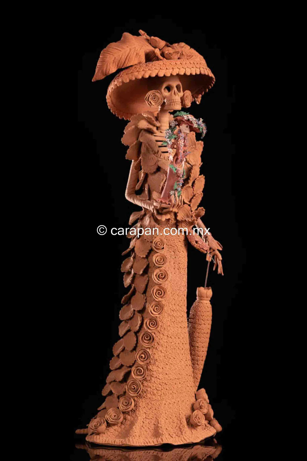 Mexican Catrina Sculpture Day of The dead