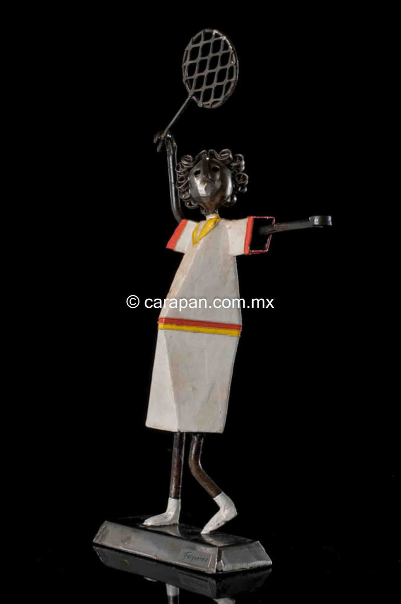 Female Tennis Player sculpture by Mexican Artist Manuel Felguerez