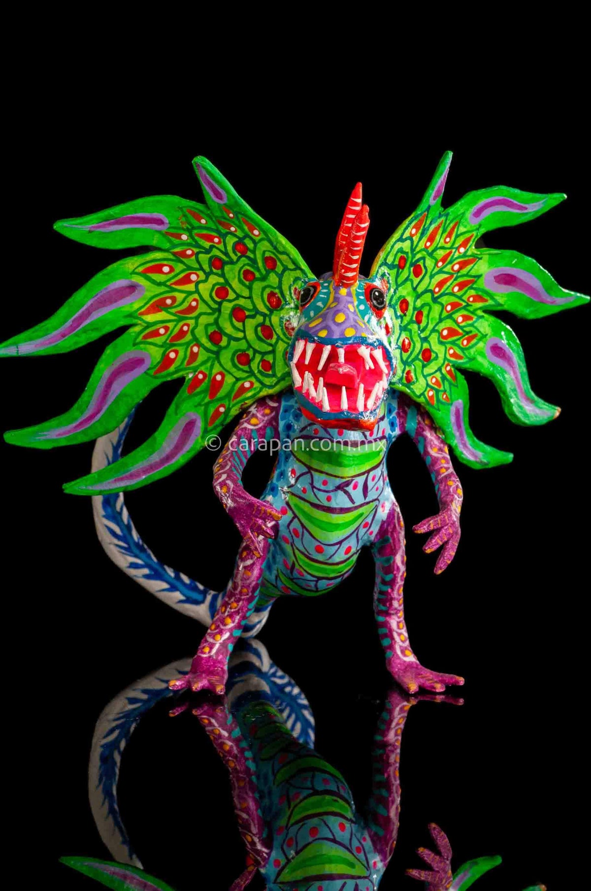 Paper Mache Alebrije Green 