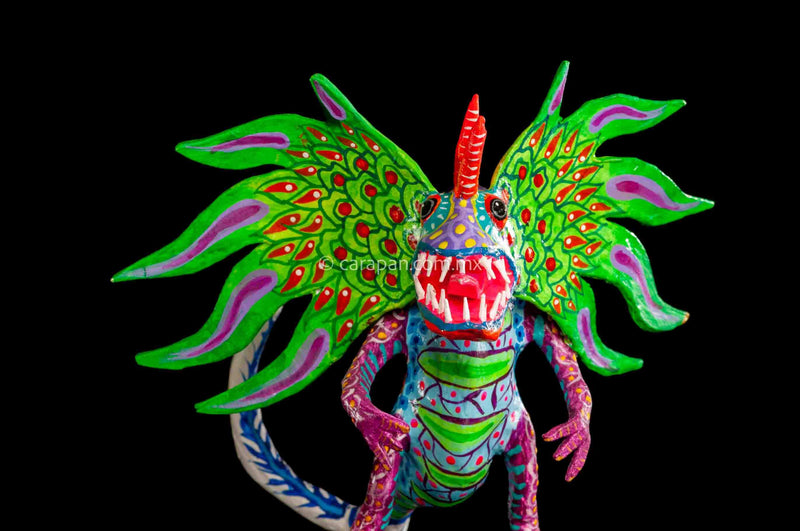 Paper Mache Alebrije Green
