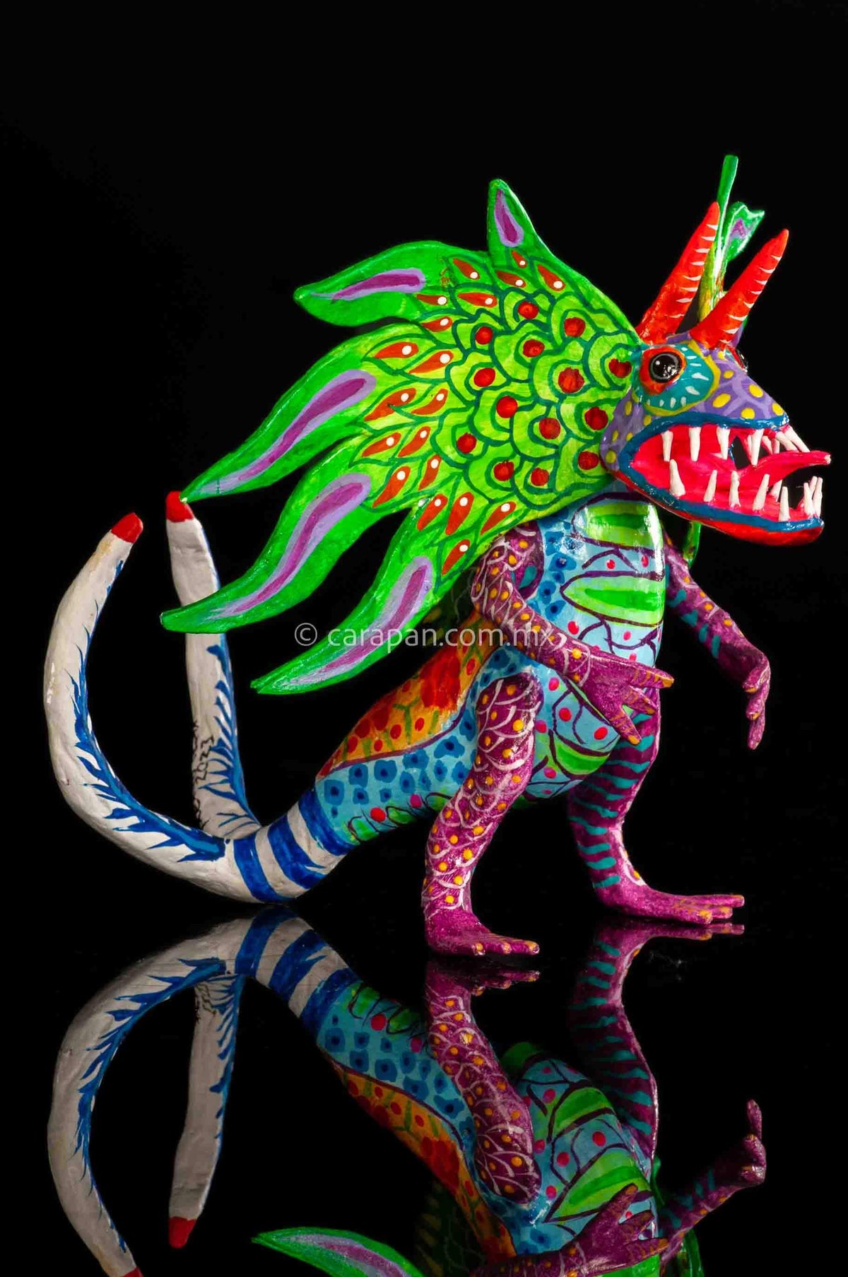 Paper Mache Alebrije Green