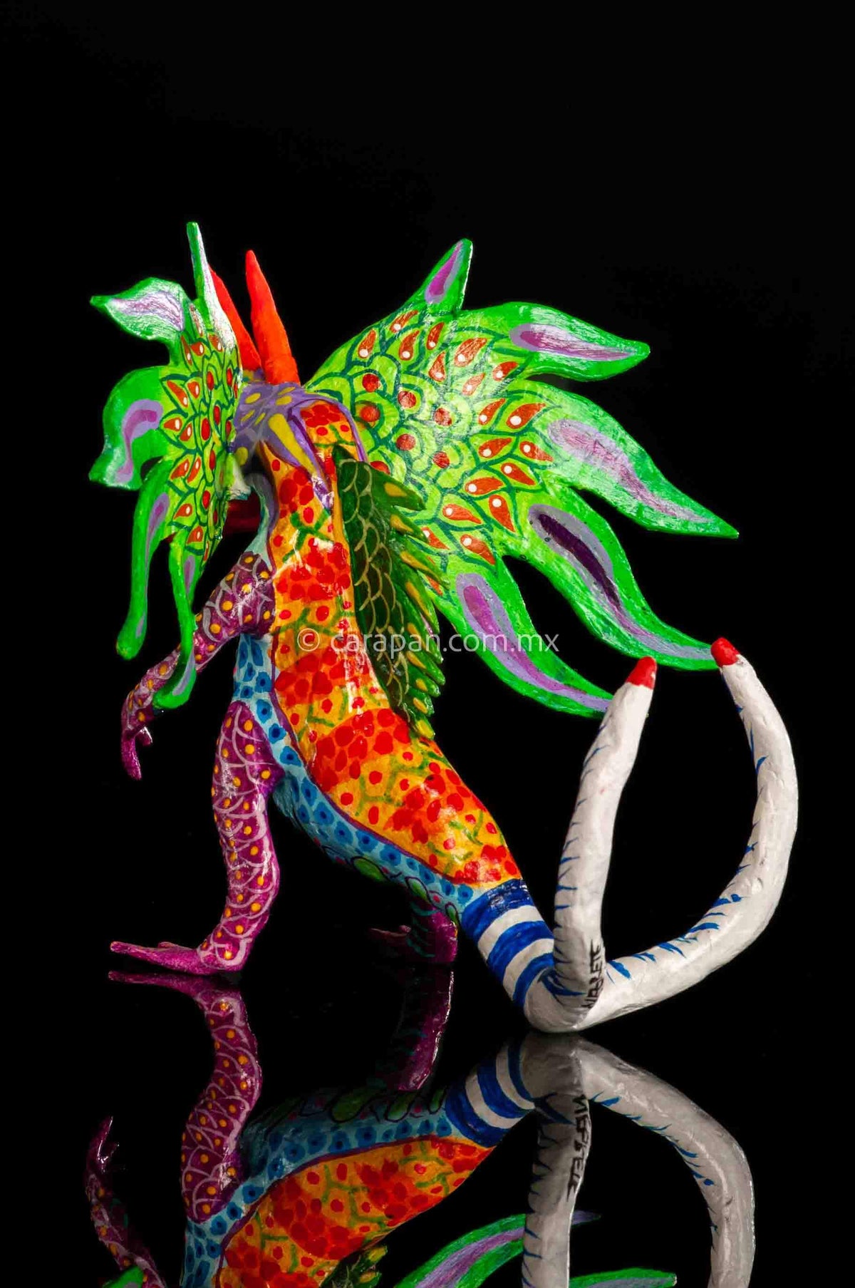 Paper Mache Alebrije Green