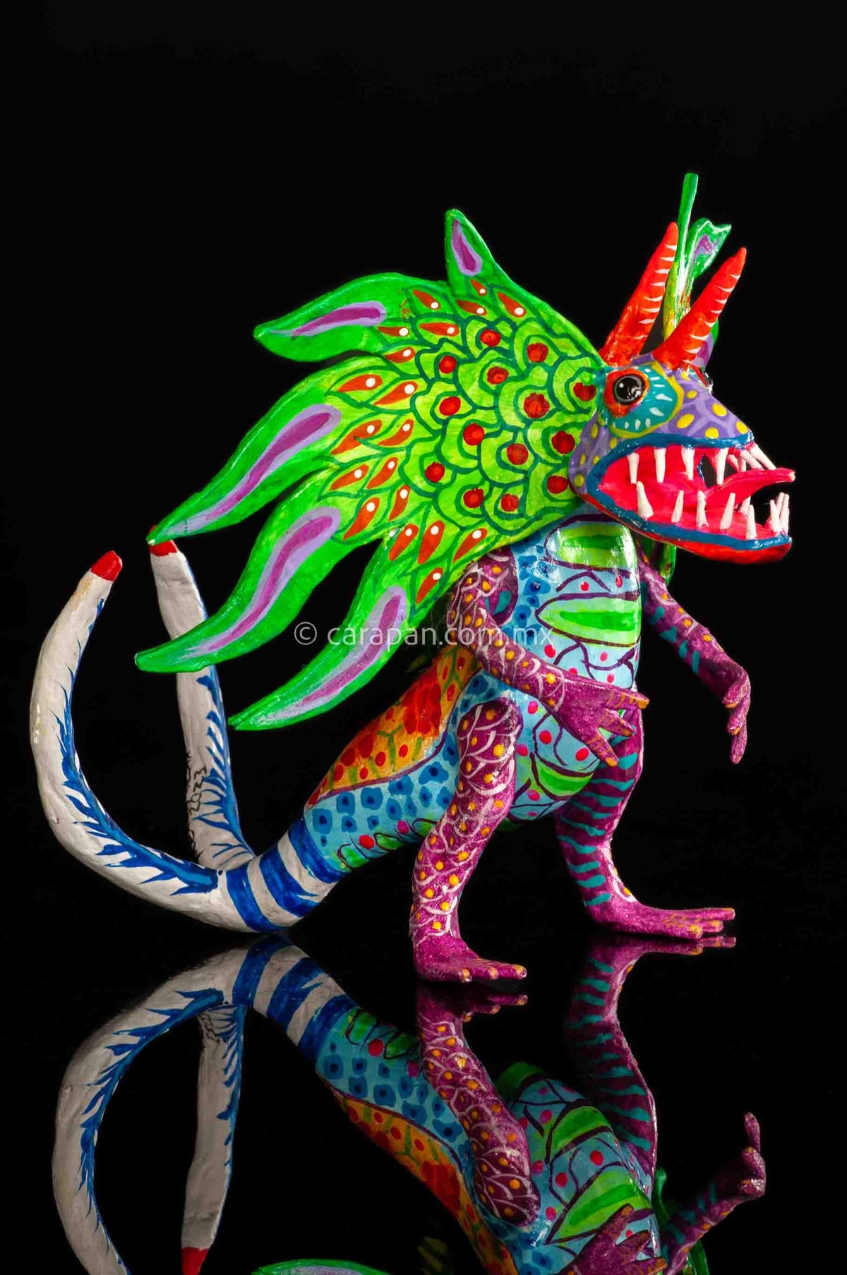 Paper Mache Alebrije Green