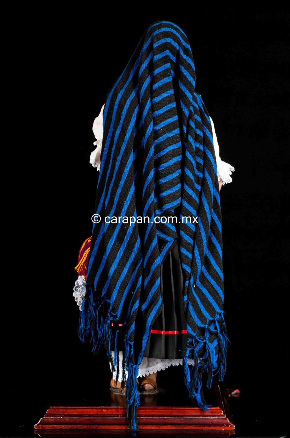 Mexican Wax Sculpture of Purepecha Indigenous Woman