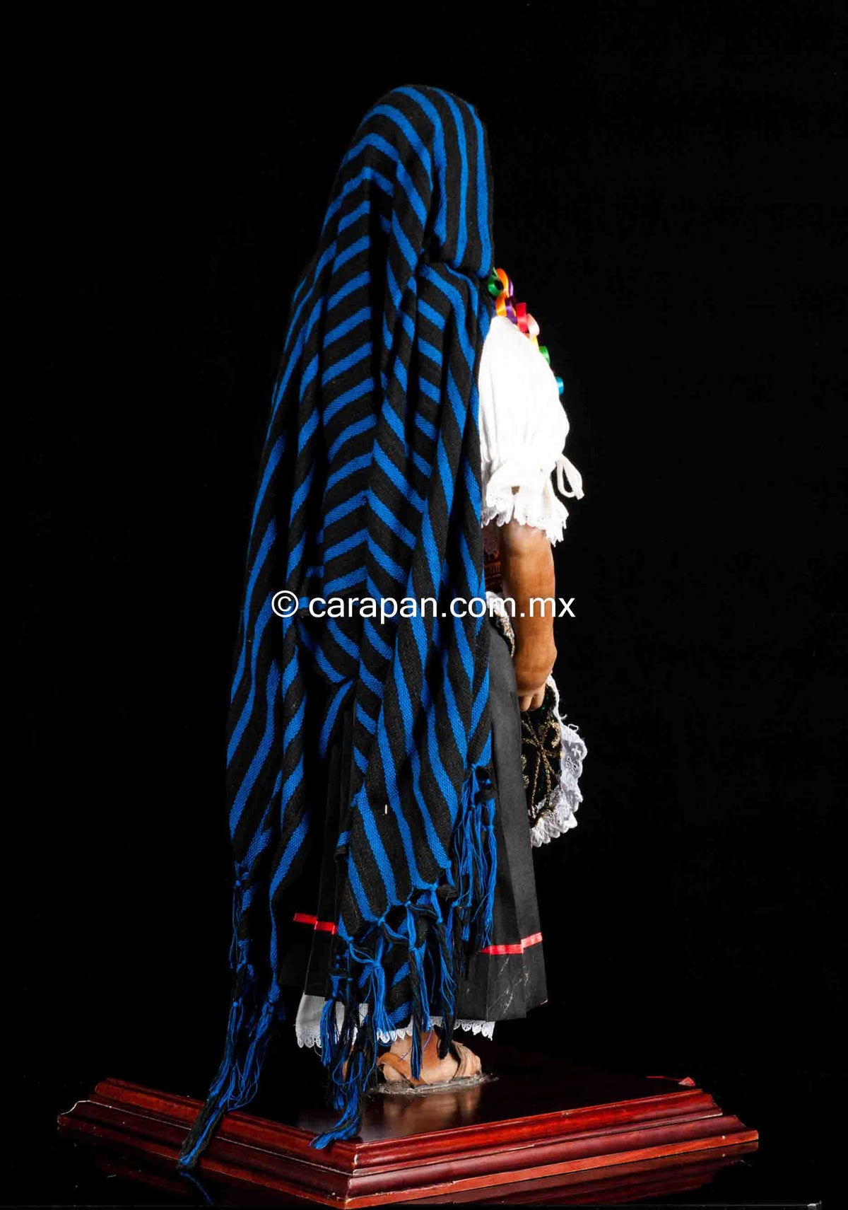 Mexican Wax Sculpture of Purepecha Indigenous Woman