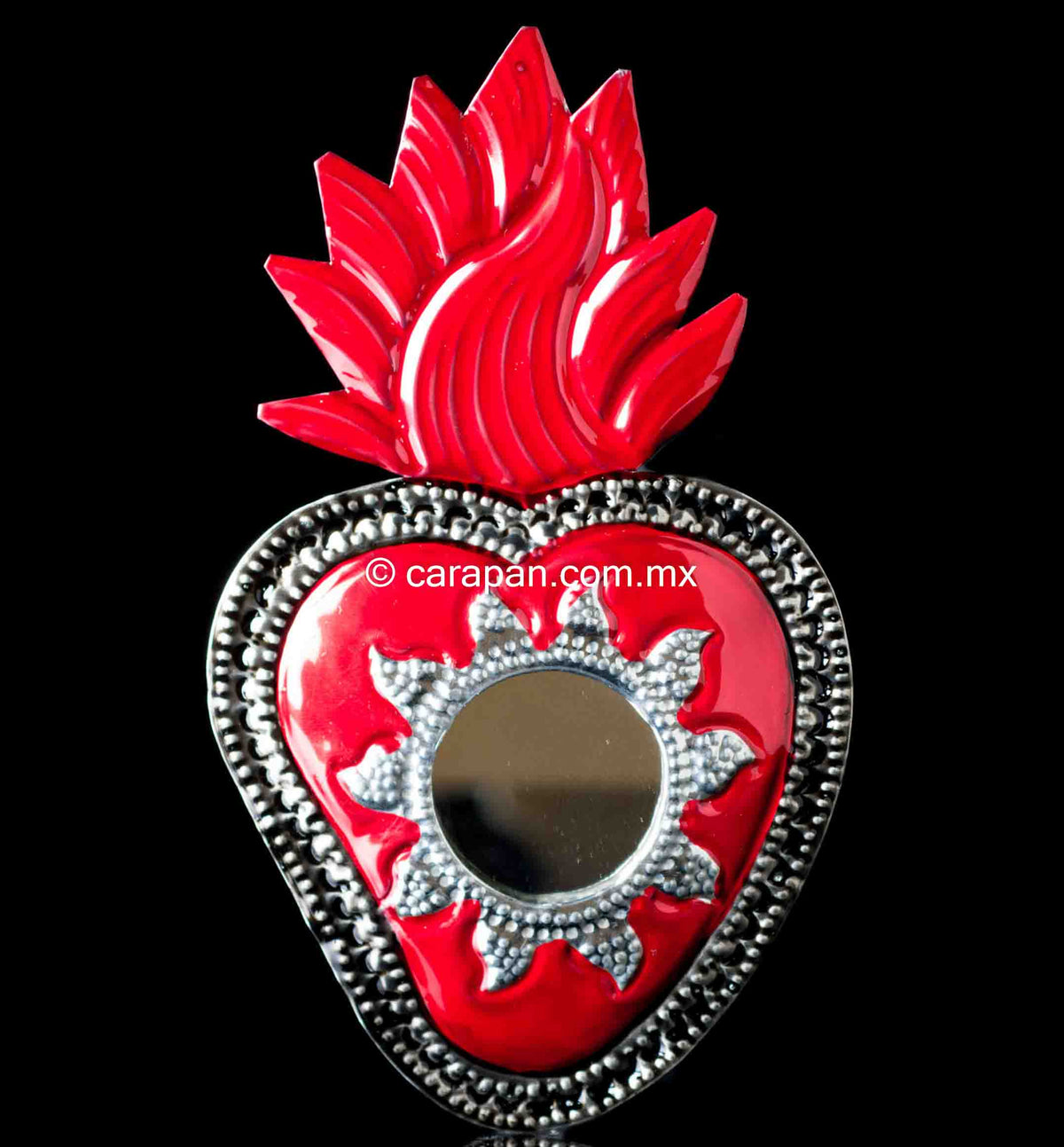 Tin heart from Oaxaca Mexico