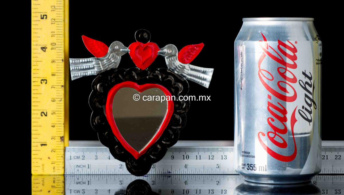 Tin heart from Oaxaca Mexico
