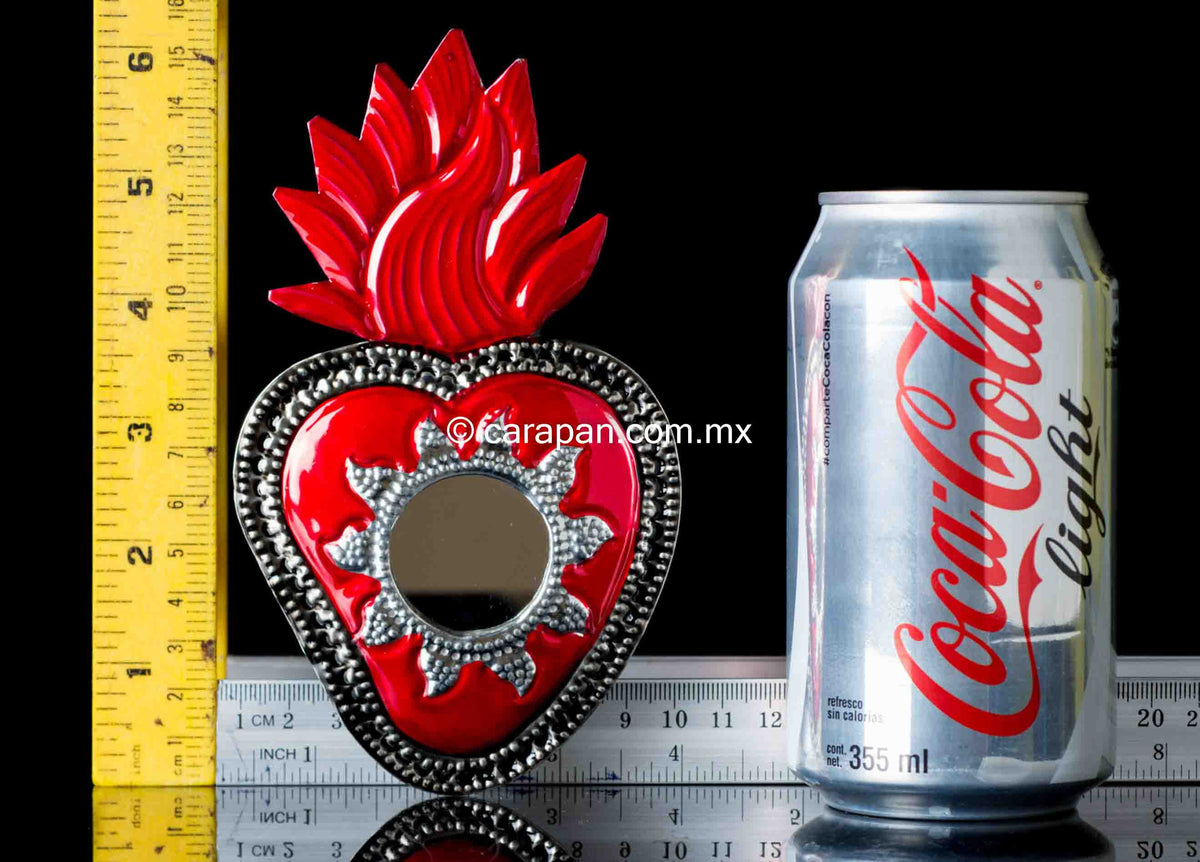 Tin heart from Oaxaca Mexico