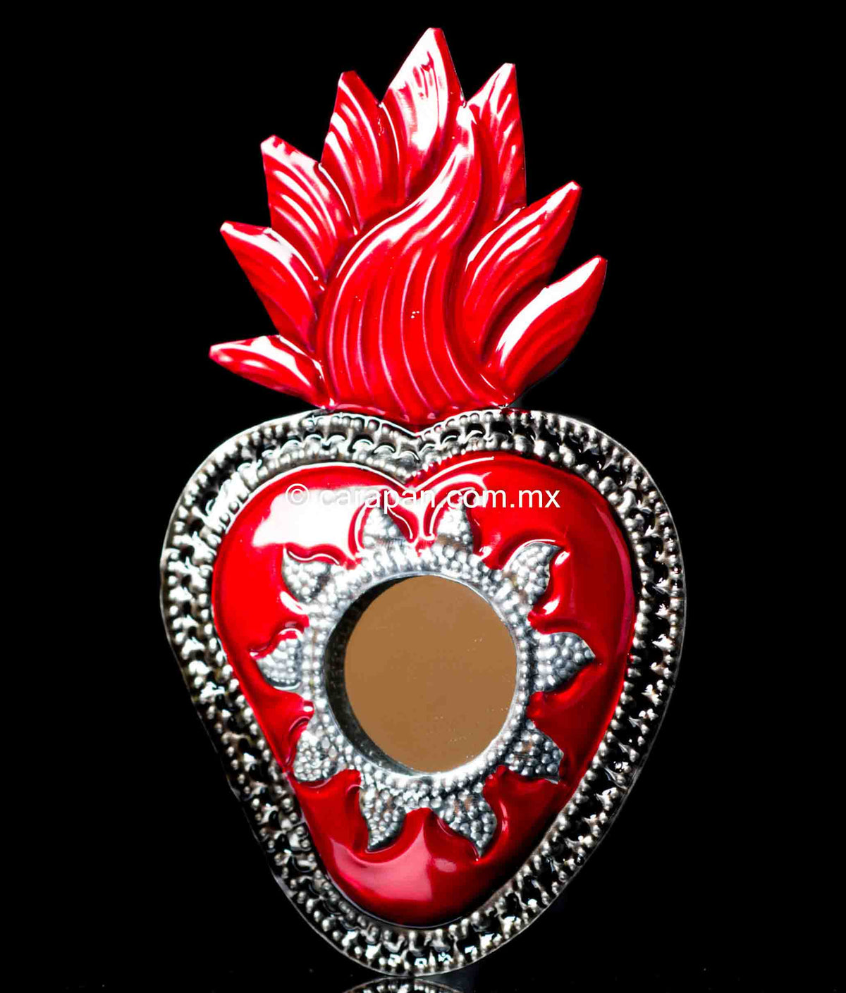 Tin heart from Oaxaca Mexico