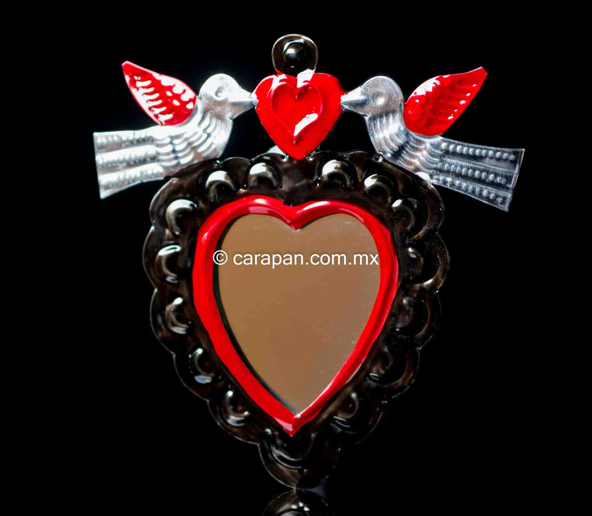 Tin heart from Oaxaca Mexico