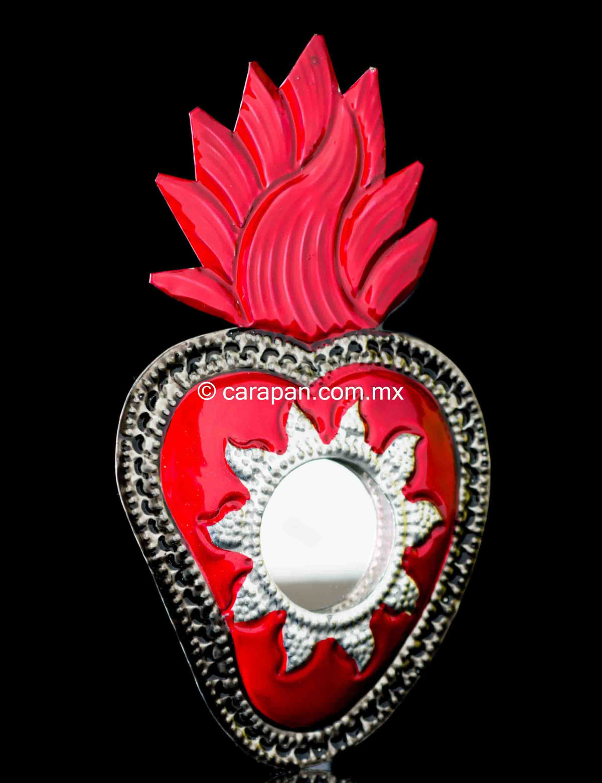 Tin heart from Oaxaca Mexico