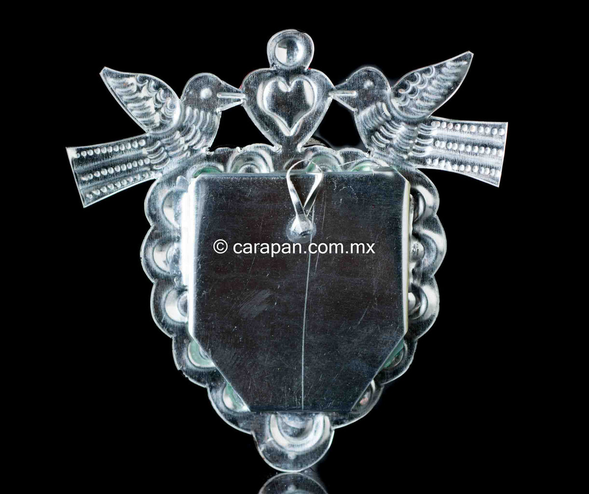 Tin heart from Oaxaca Mexico