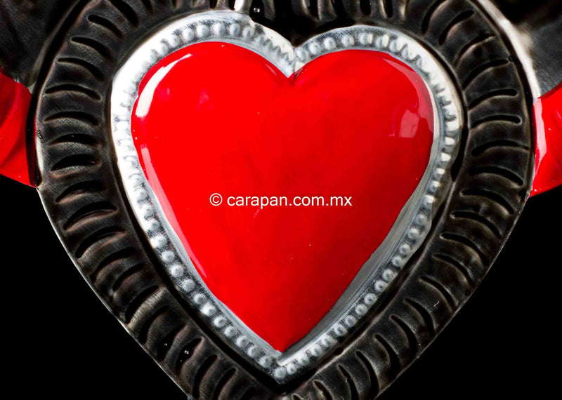 Tin heart from Oaxaca Mexico