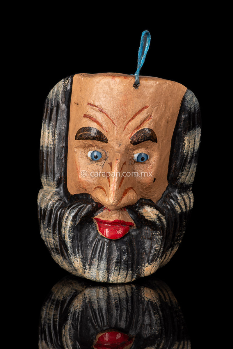 Mexican Wooden Mask of man with beard