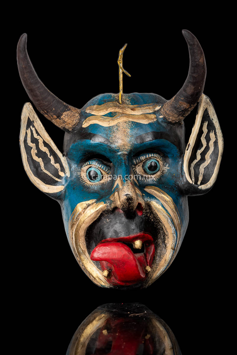 Mexican Devil Mask in Blue