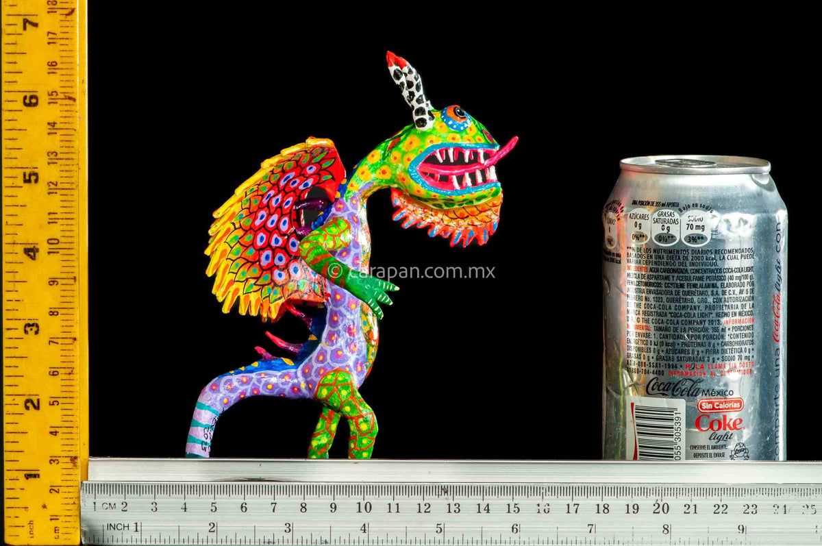 Fine Mexican Alebrije Paper Mache Art rulers