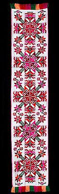 Embroidered Runner With 5 Stars by Teenek Indigenous People