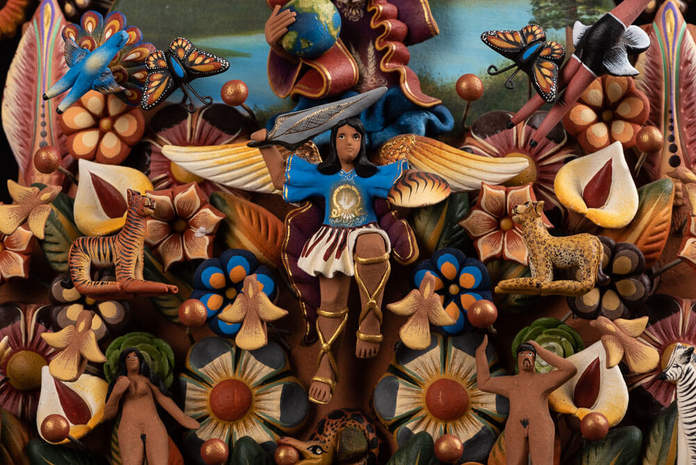 Adam-and-Eve-Mexican-Tree-of-Life-Metepec-Pottery