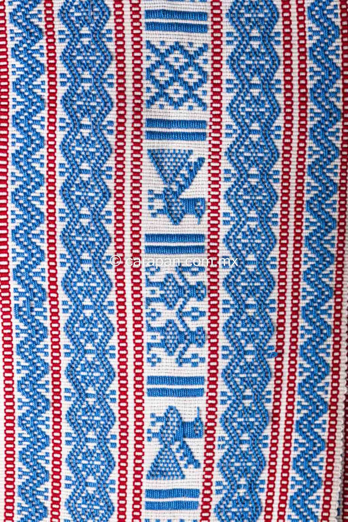Purepecha Indigenous Belt Award Winning Textile Art Back Strap Loomed Close Up Pattern