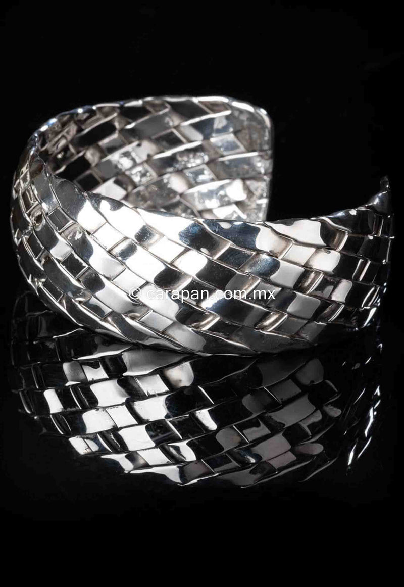 Knit Silver Bracelet Sterling Quality From Taxco