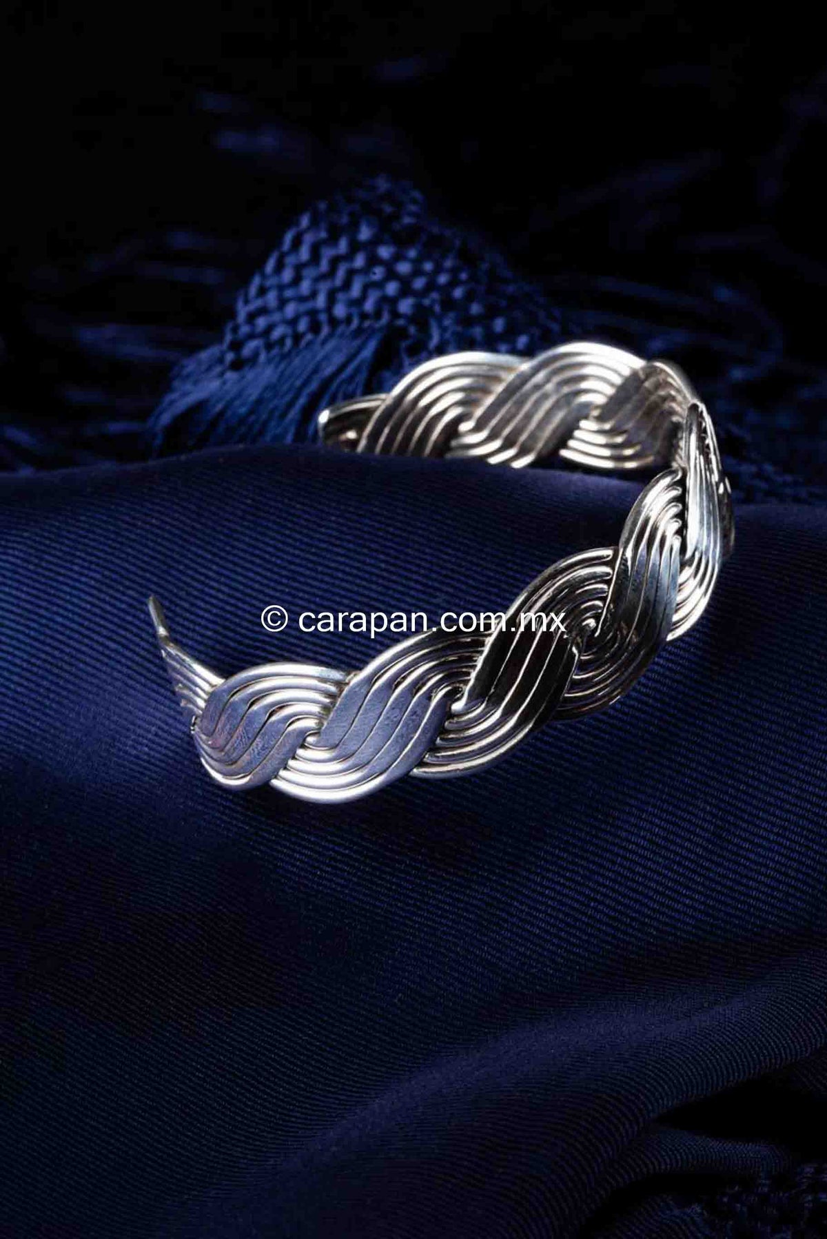 Braided Silver Bracelet Mexican Sterling Silver
