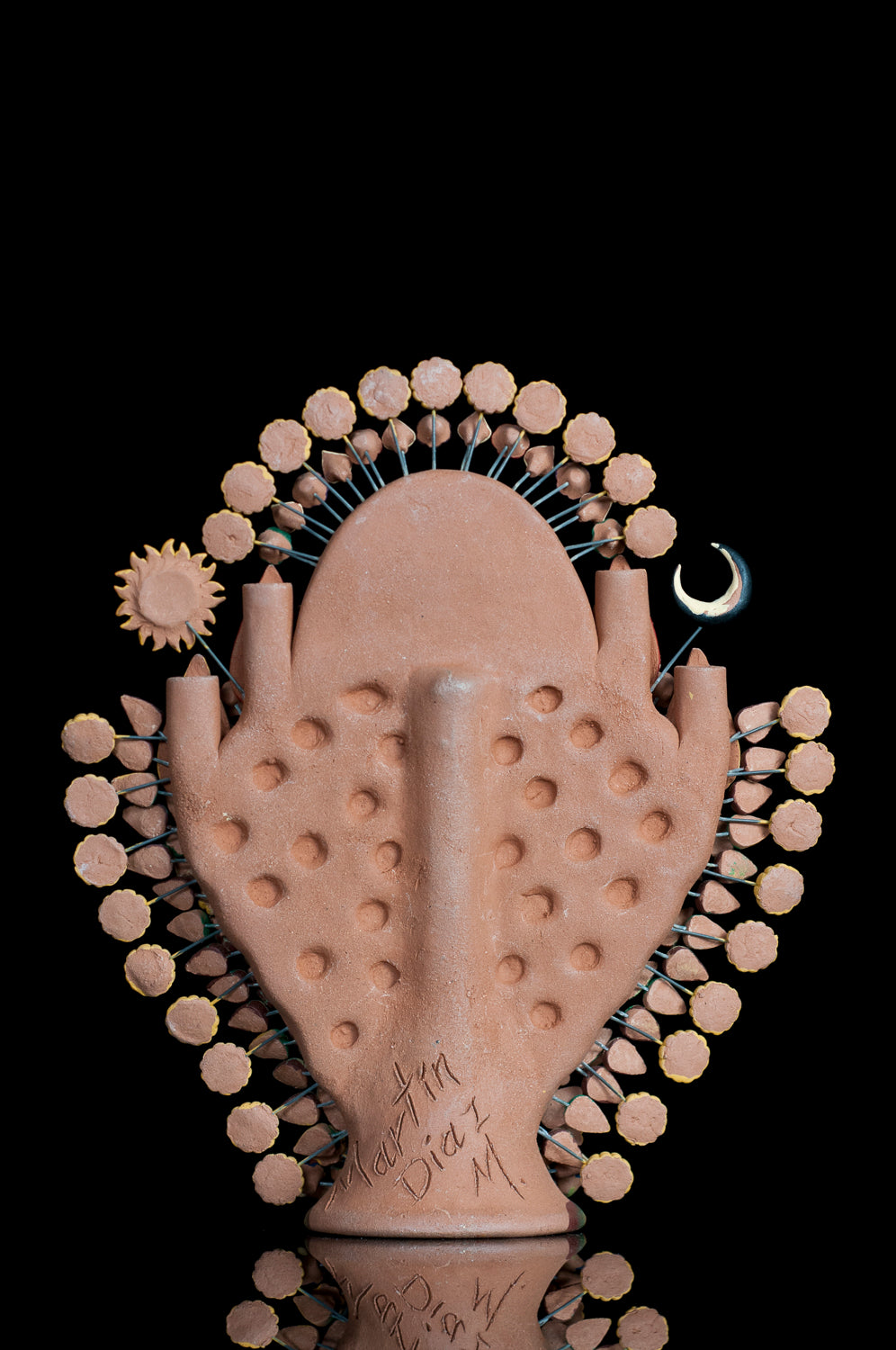 Clay tree of life from Metepec Mexico