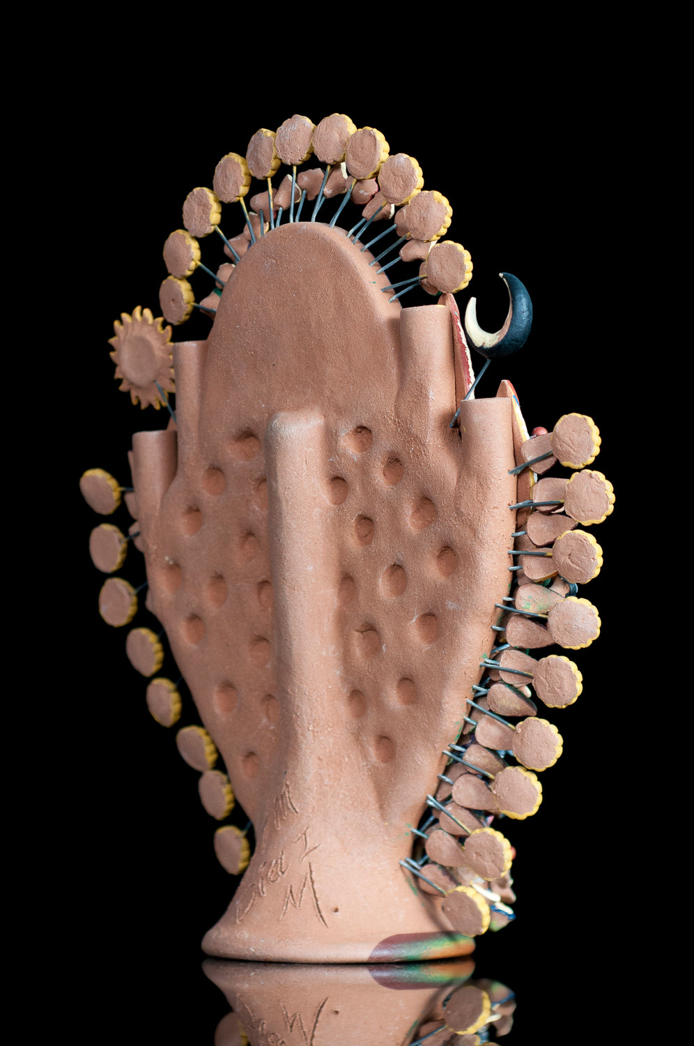 Clay tree of life from Metepec Mexico