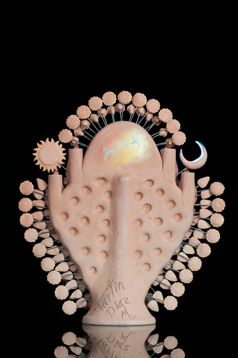 Clay tree of life from Metepec Mexico