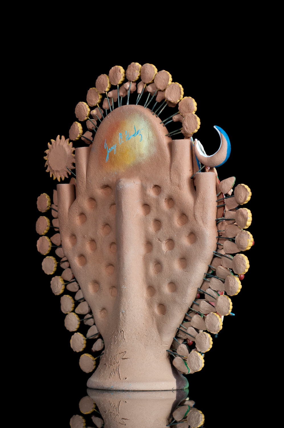 Clay tree of life from Metepec Mexico