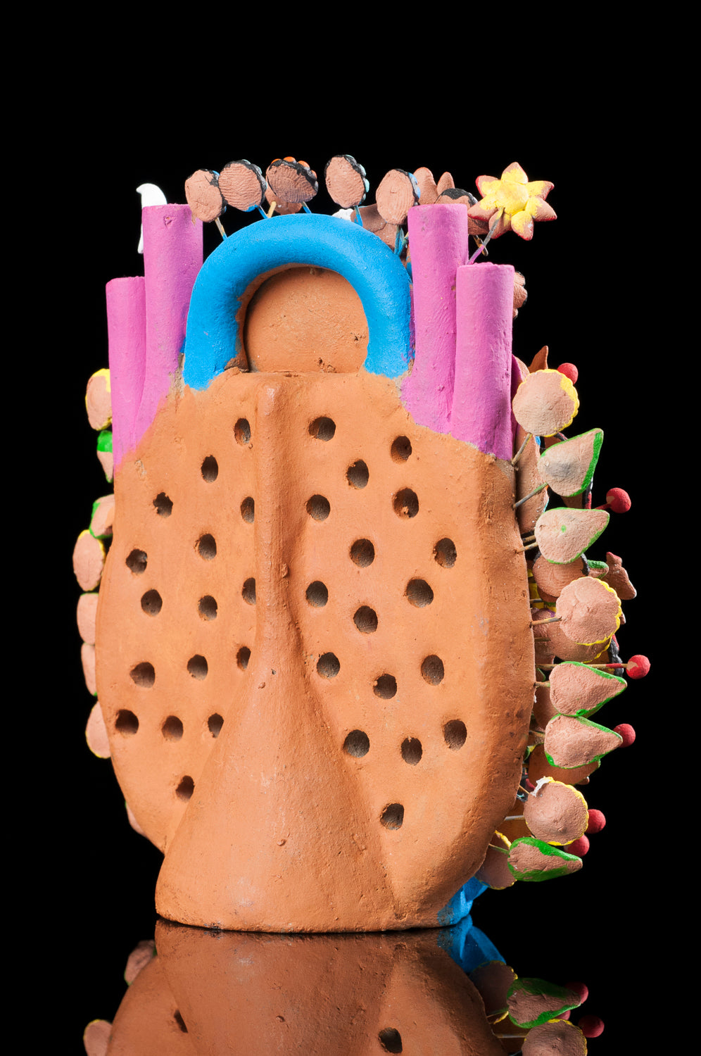 Clay tree of life from Metepec Mexico