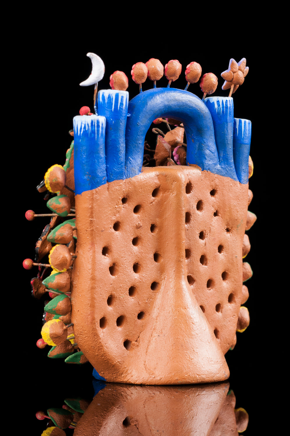 Clay tree of life from Metepec Mexico