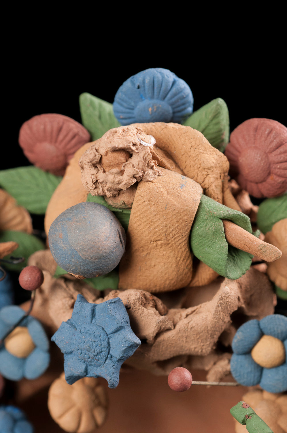 Clay tree of life from Metepec Mexico