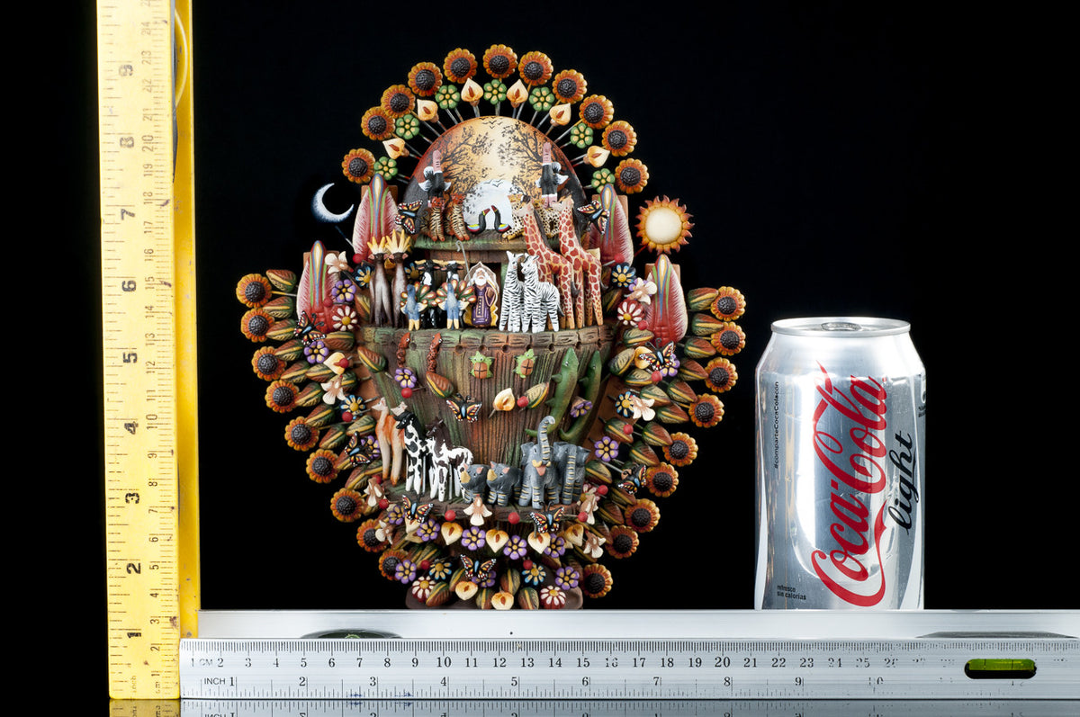 Clay tree of life from Metepec Mexico