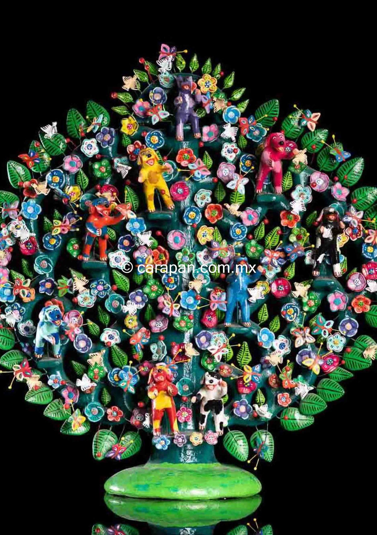 Dogs Mexican Tree of Life Betus Clay