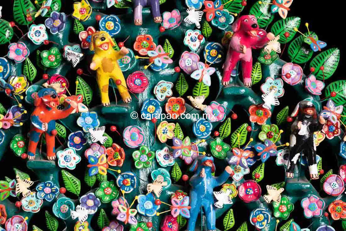Dogs Mexican Tree of Life Betus Clay