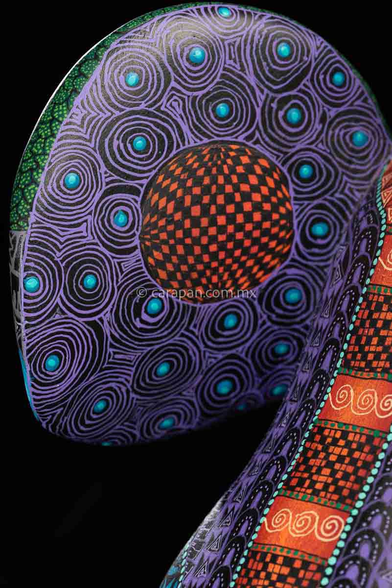 Elephant Oaxacan Wood Carving Coco Style Alebrije