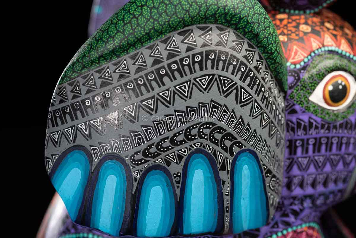 Elephant Oaxacan Wood Carving Coco Style Alebrije