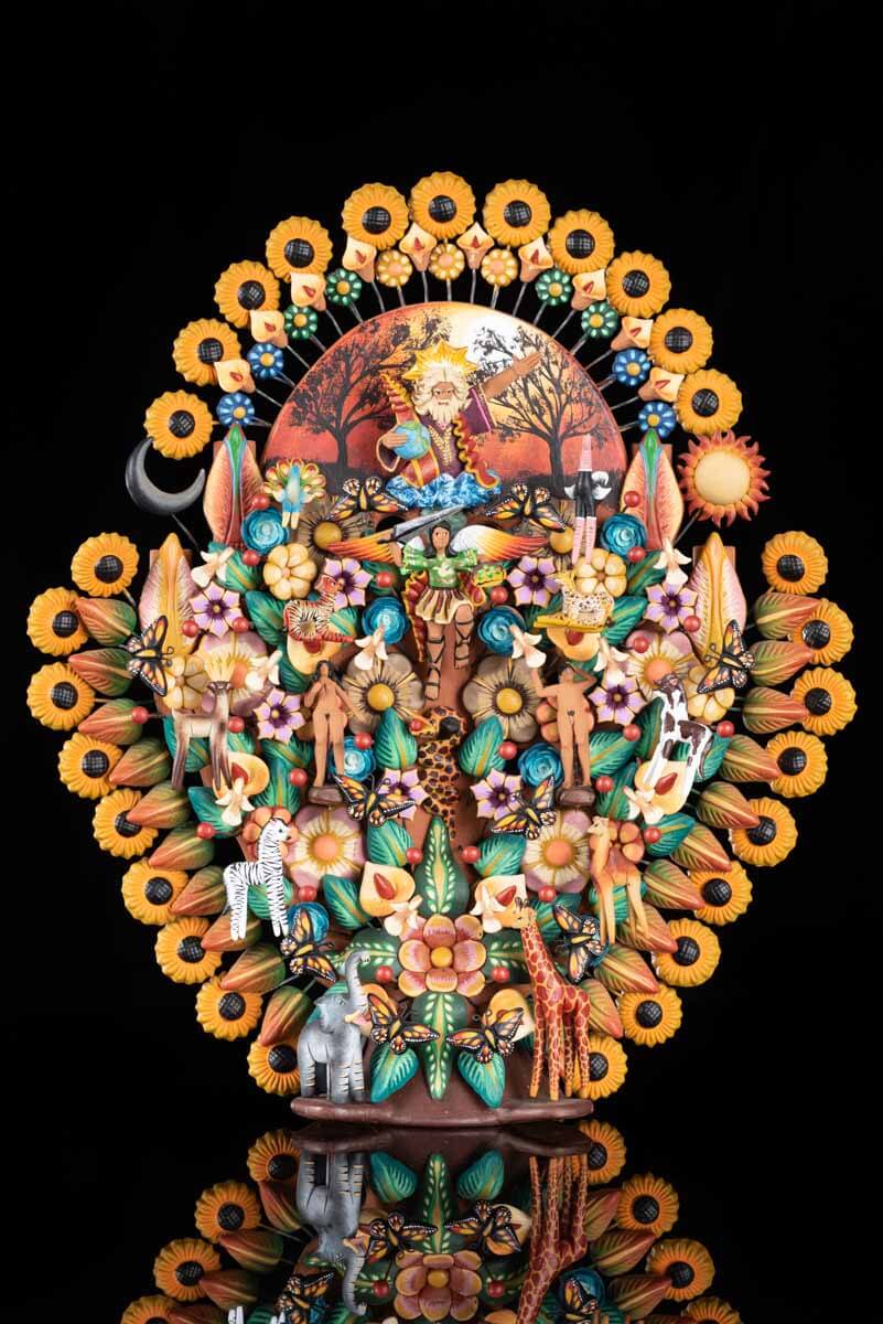 Genesis Clay Mexican Tree of Life Museum Quality 15" Tall