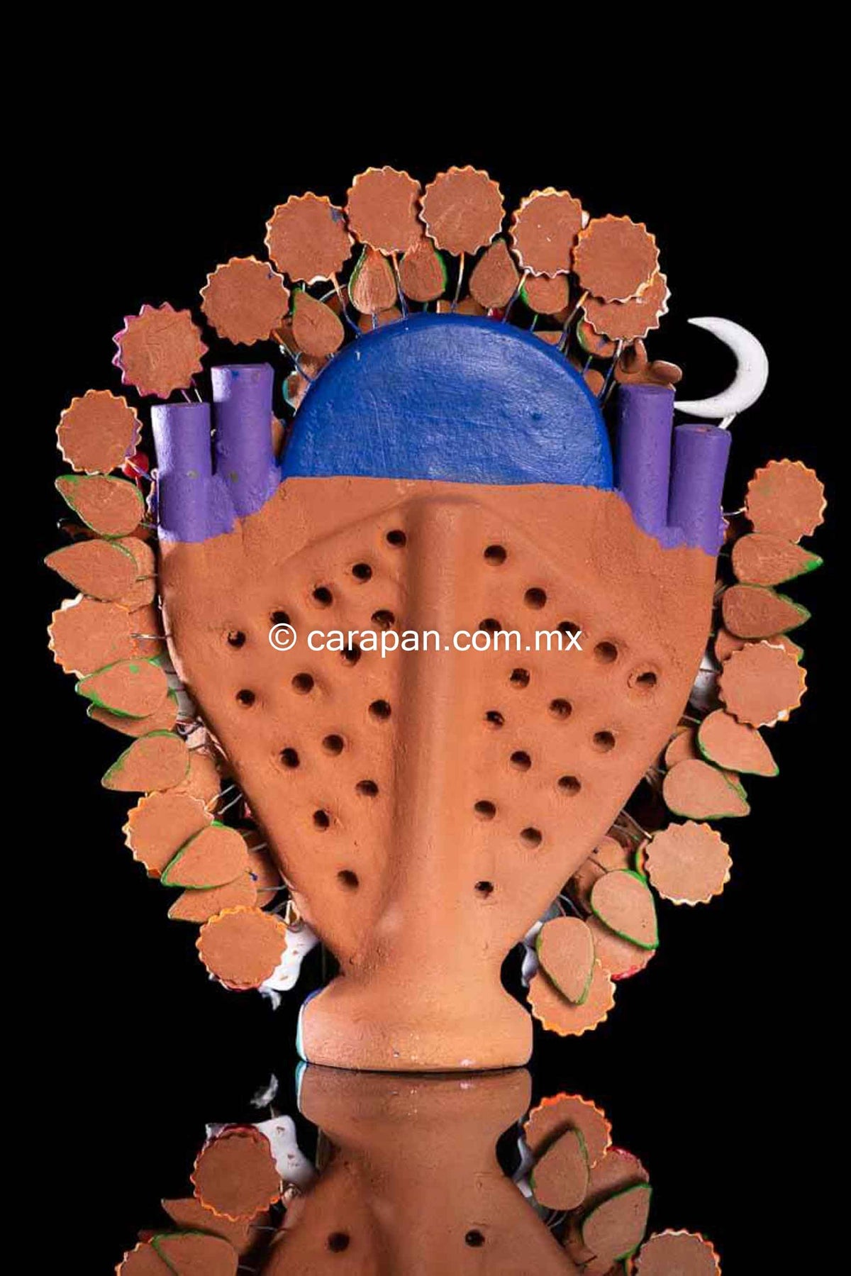 Clay tree of life from Metepec Mexico