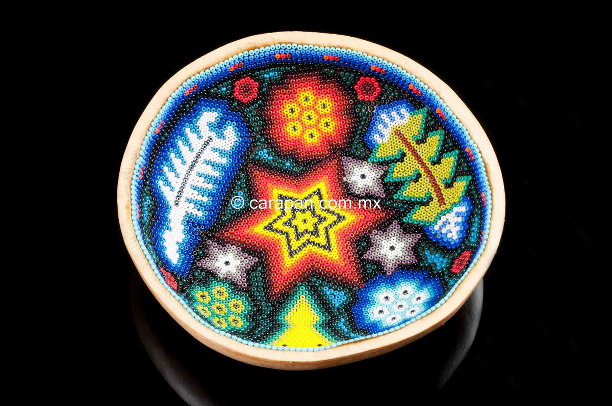 Huichol Sacred Beaded Gourd