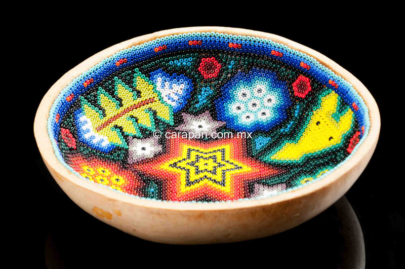 Huichol Sacred Beaded Gourd