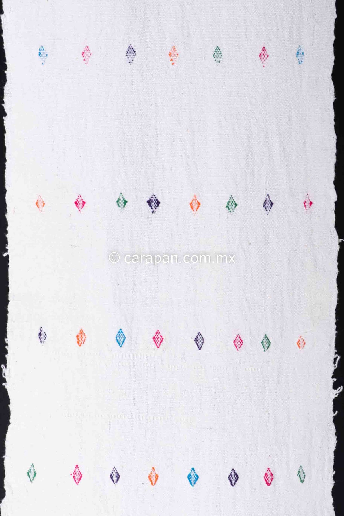 Amuzgo Colorful Runner Indigenous Mexican Textile from Xhochistlahuaca Pattern