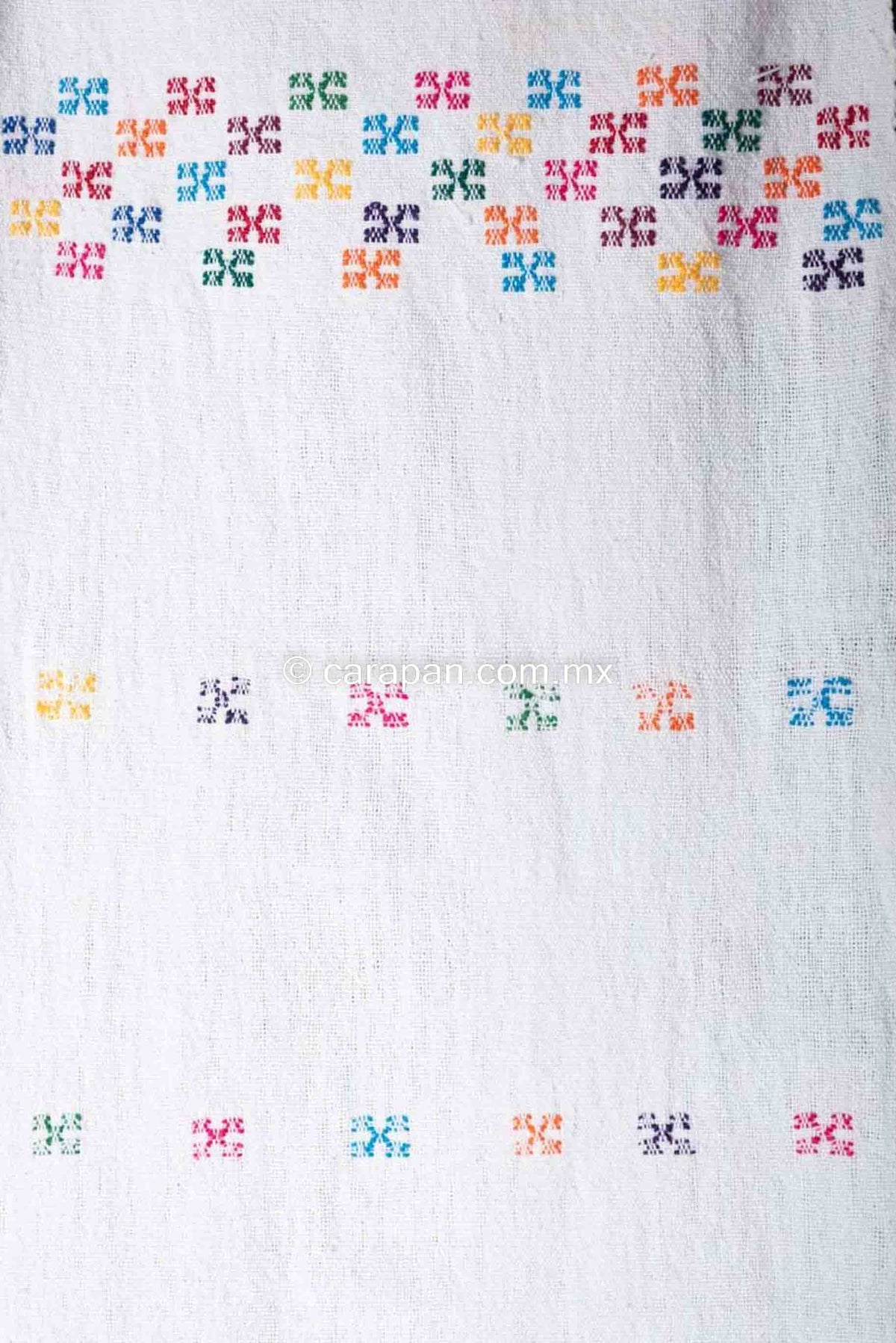 Amuzgo Colorful Runner Indigenous Mexican Textile from Xhochistlahuaca Pattern