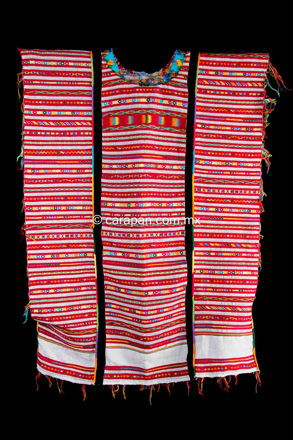 Cotton Huipil from Oaxaca Mexico Traditional Indigenous Textile Art
