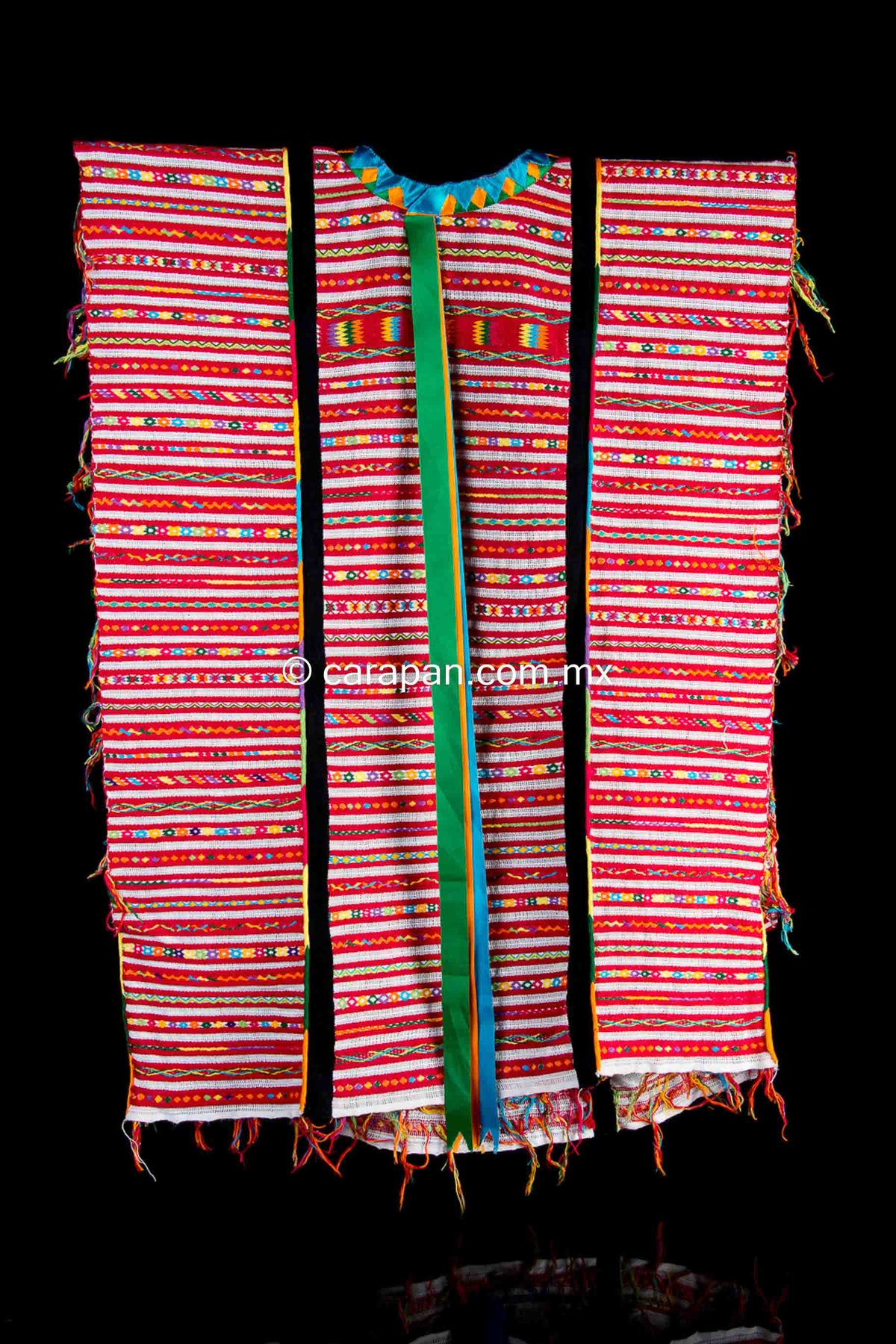 Cotton Huipil from Oaxaca Mexico Traditional Indigenous Textile Art