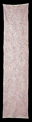 FUCSIA TABLE RUNNER OTOMI TEXTILE HAND EMBROIDERED MEXICAN FOLK ART