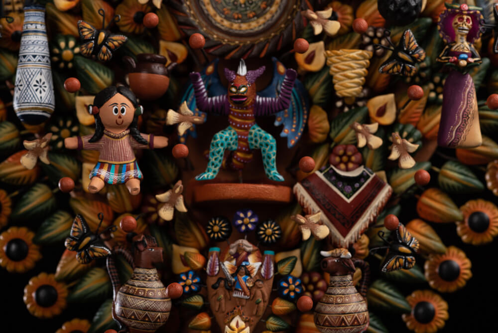 Mexican-Folk-Art-Tree-of-Life-Metepec-Pottery