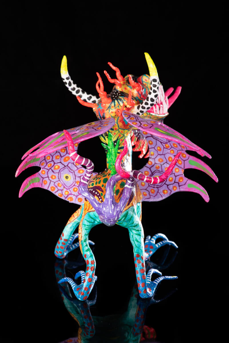 Alebrije Mexican Dragon Paper Mache Folk Art