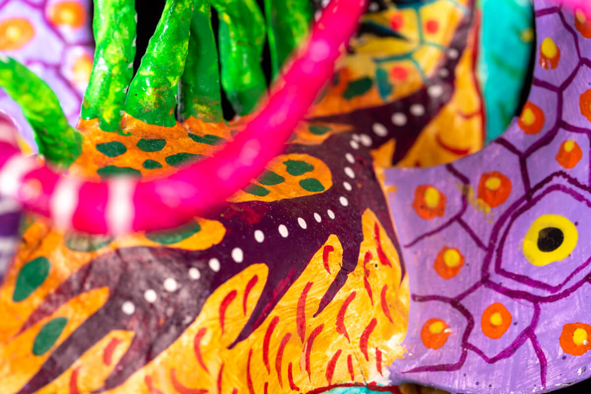 Alebrije Mexican Dragon Paper Mache Folk Art
