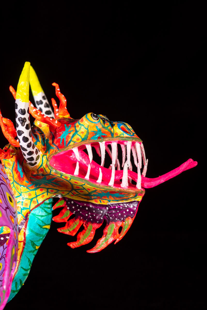 Alebrije Mexican Dragon Paper Mache Folk Art